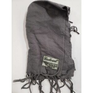 Cashmink Scarf Mens One Size Gray Fleece Rectangular Neck Warmer Wintergear